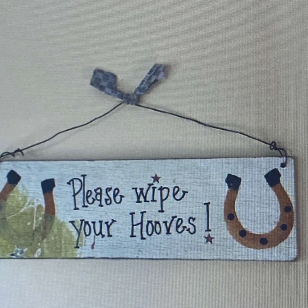 Rustic Brown and Cream Wall Sign